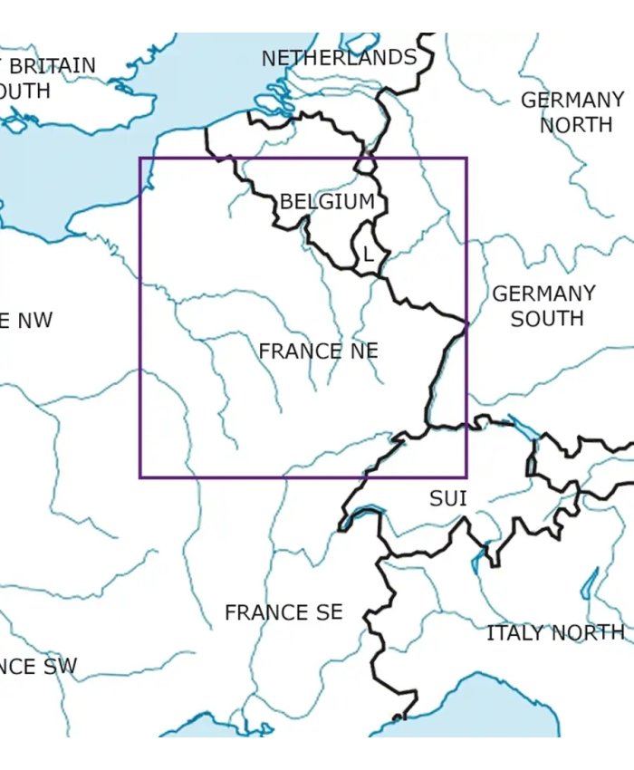 Rogers Data VFR Flight Chart Northeast France 2025 VFR Flight Charts 1758550656367 BuckerBook €29.90 Rogers Data