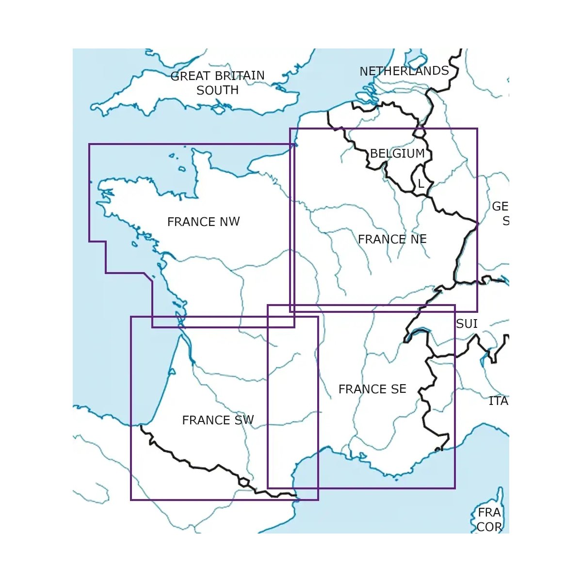 Carta Rogers Data VFR Francia Noreste 2025 Cartas de Vuelo VFR 1758550656367 BuckerBook 29,90 € Rogers Data
