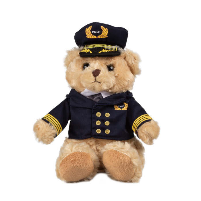 Pilot Bear Plush 22cm Aviation Teddies 4014466308149 BuckerBook €15.00 