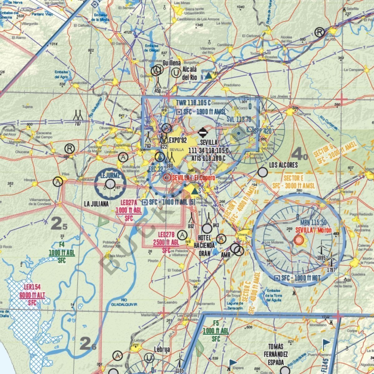 Carta Visual VFR500 ENAIRE 2025 Cartas de Vuelo VFR  BuckerBook 15,75 € Enaire