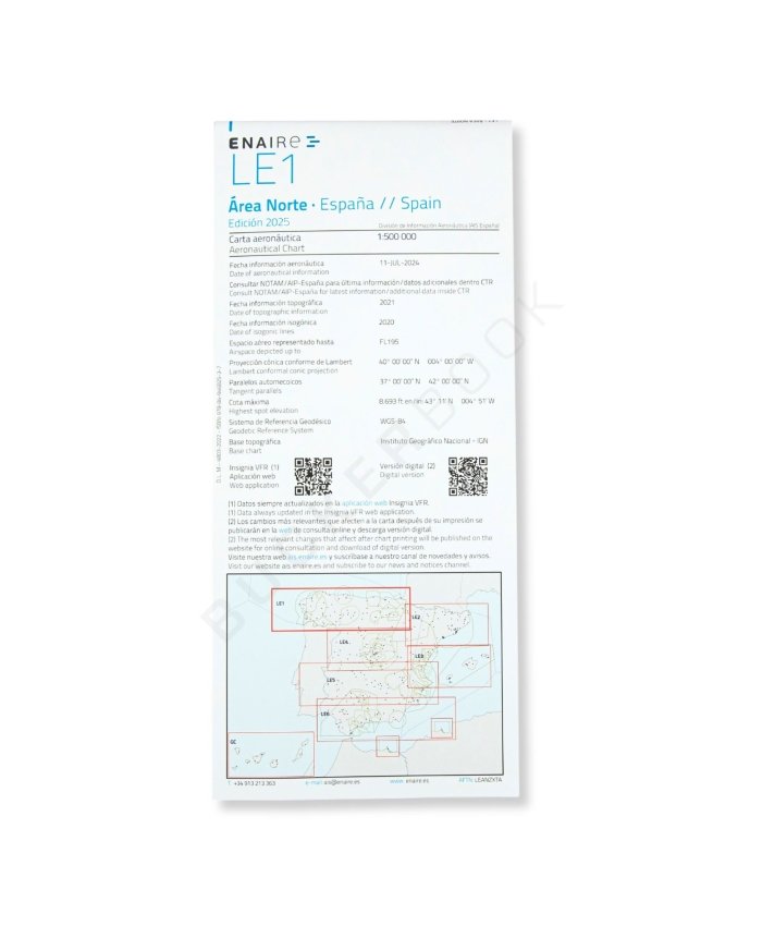 Carta Visual VFR500 ENAIRE 2025 Cartas de Vuelo VFR  BuckerBook 15,75 € Enaire