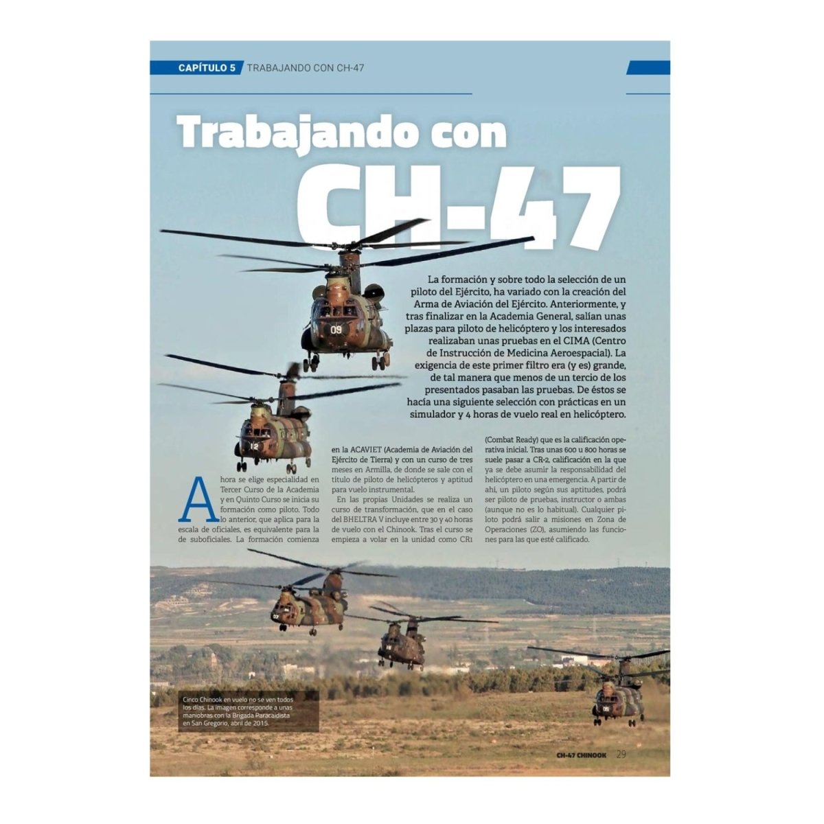 Monográfico CH-47 Chinook en el Ejército de Tierra