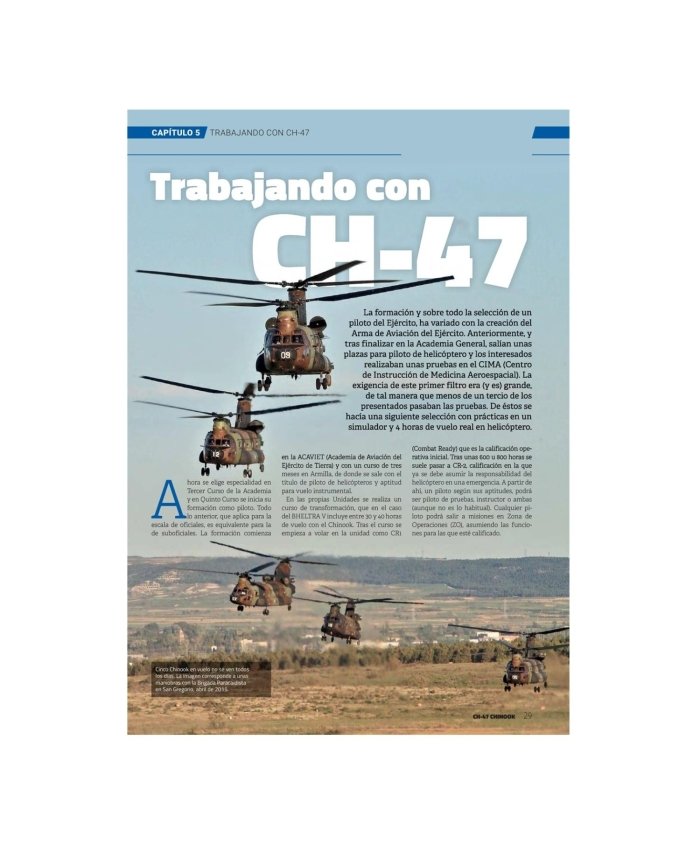 Monográfico CH-47 Chinook en el Ejército de Tierra