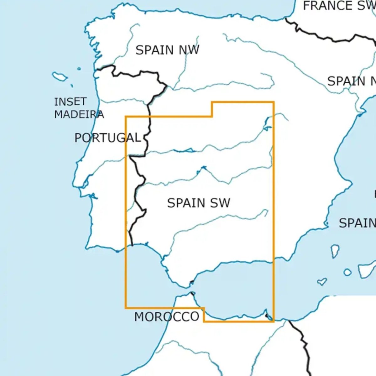 Carta VFR Suroeste España Rogers Data 2026