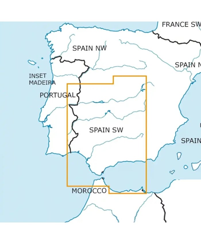 Carta VFR Suroeste España Rogers Data 2026