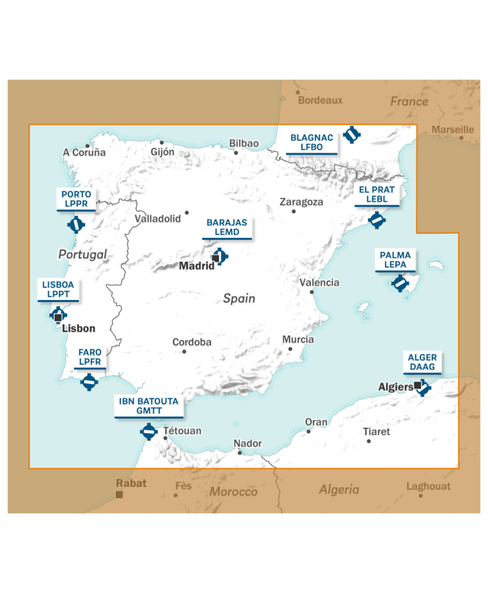 Air Million VFR Iberia 2026 Chart VFR Flight Charts 1776327129814 BuckerBook €23.56 Editerra