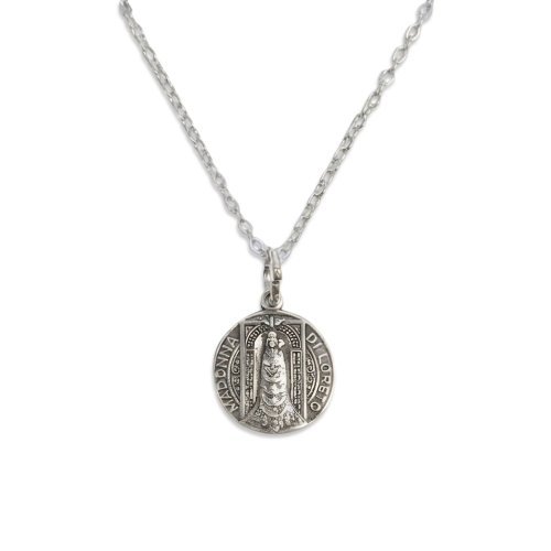 Colgante Virgen del Loreto Chapado en Plata