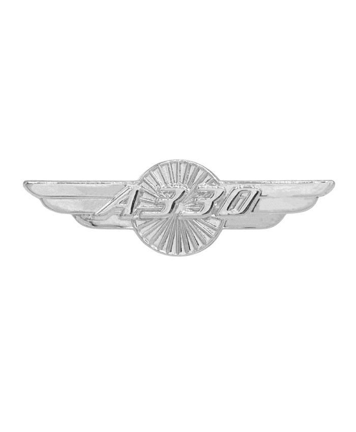 Pin Alas Airbus A330 Plateado