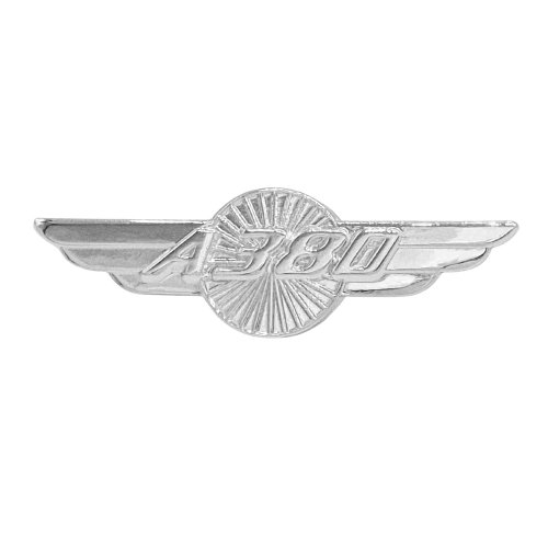 Pin Alas Airbus A380 Plateado