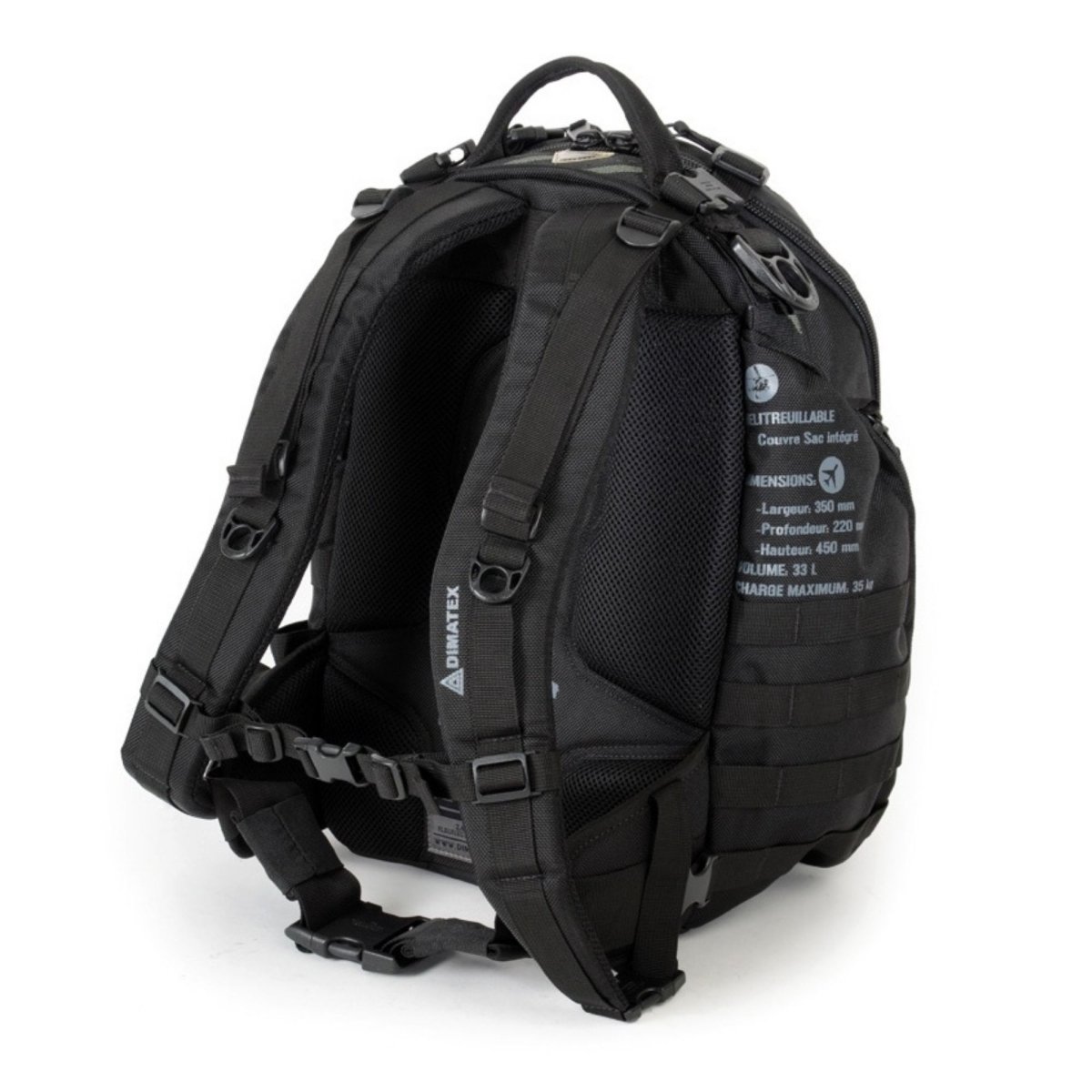 Mochila de Vuelo Dimatex Braco Full Black DIMATEX-BRACO Dimatex Bolsas de Vuelo