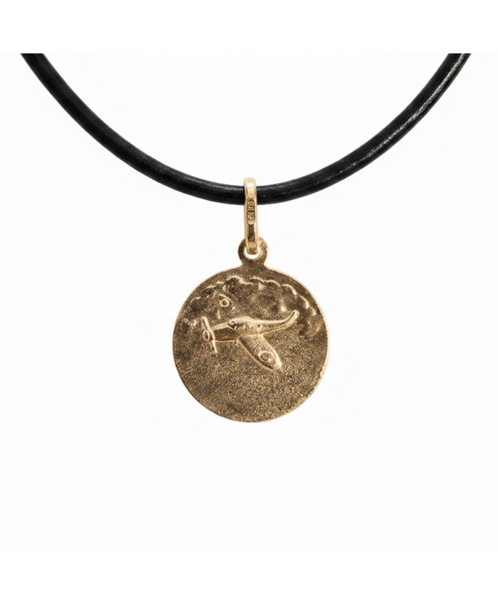 Colgante Cuero Medalla Virgen de Loreto Colgantes y Pulseras Aviación 1786693012030 BuckerBook 29,90 € 