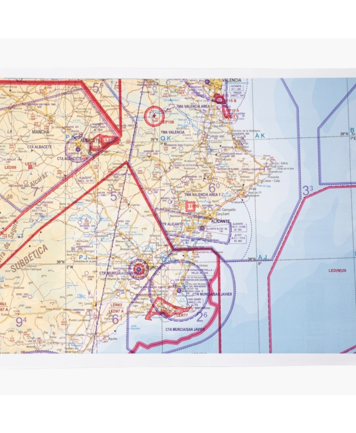VFR Map MºDefence 1:1.000.000 East VFR Flight Charts 1706044959166 BuckerBook €5.00 Mº Defensa