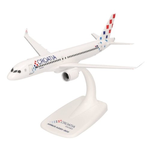 Croatia Airlines "Zagreb" Airbus A220-300 9A-CAE 1/200 Model