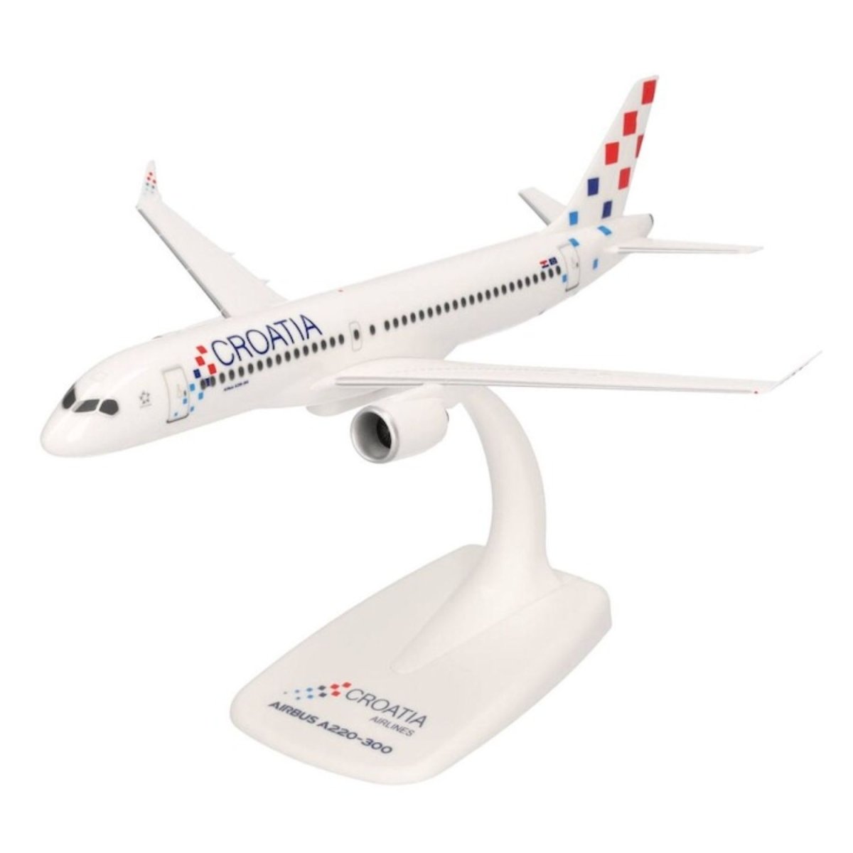 Croatia Airlines "Zagreb" Airbus A220-300 9A-CAE 1/200 Model