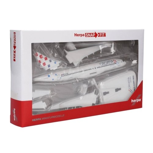 Croatia Airlines "Zagreb" Airbus A220-300 9A-CAE 1/200 Model 2