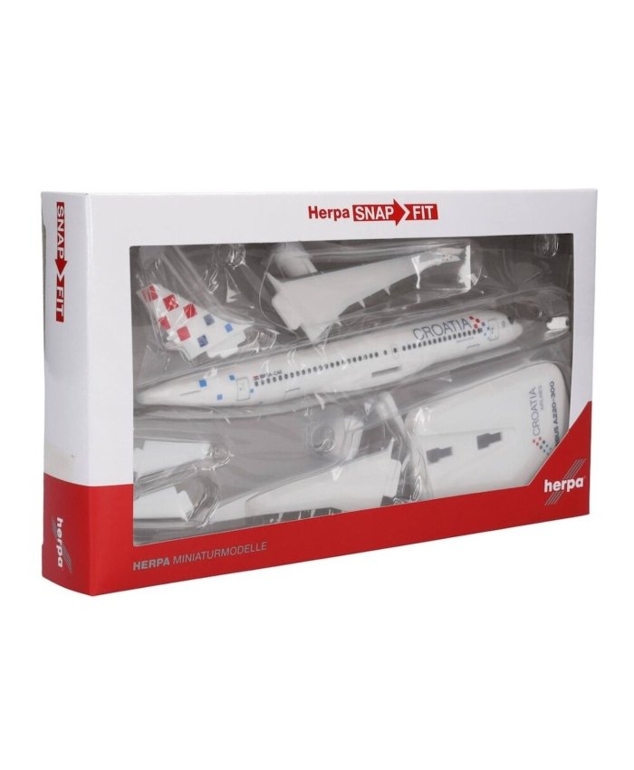 Croatia Airlines "Zagreb" Airbus A220-300 9A-CAE 1/200 Model