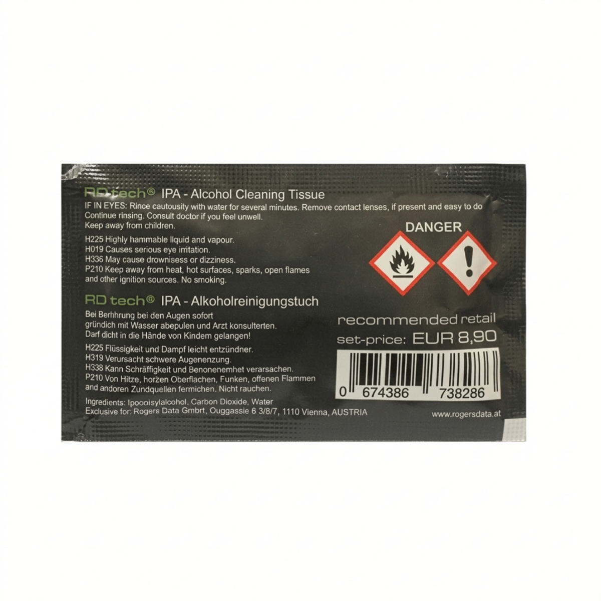 Rogers Data Cleaning Wipes VFR Flight Charts 674386738286 BuckerBook €8.90 Rogers Data