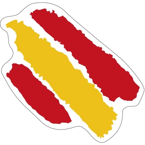 Pegatina Bandera Trazo 6,5cm | BuckerBook
