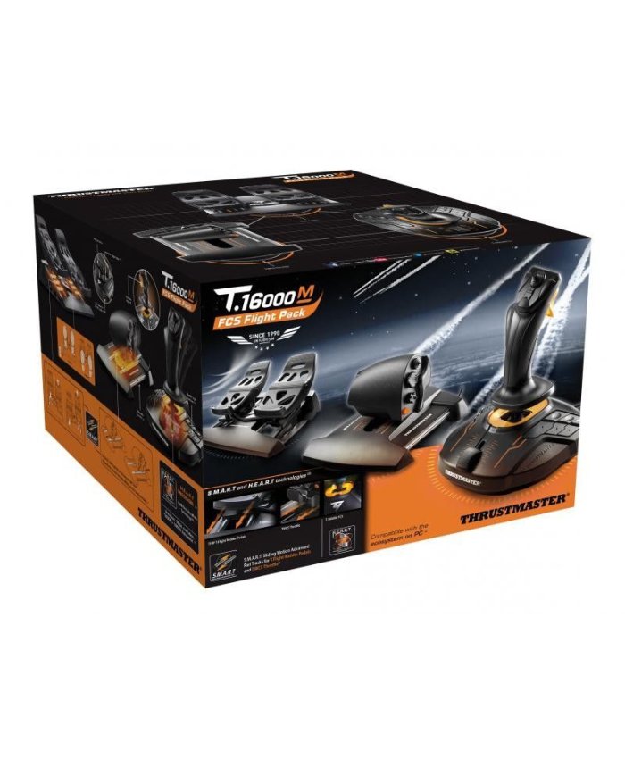 Mandos Thrustmaster T.16000M FCS Flight Pack 2960782 Thrustmaster Joysticks Simulador