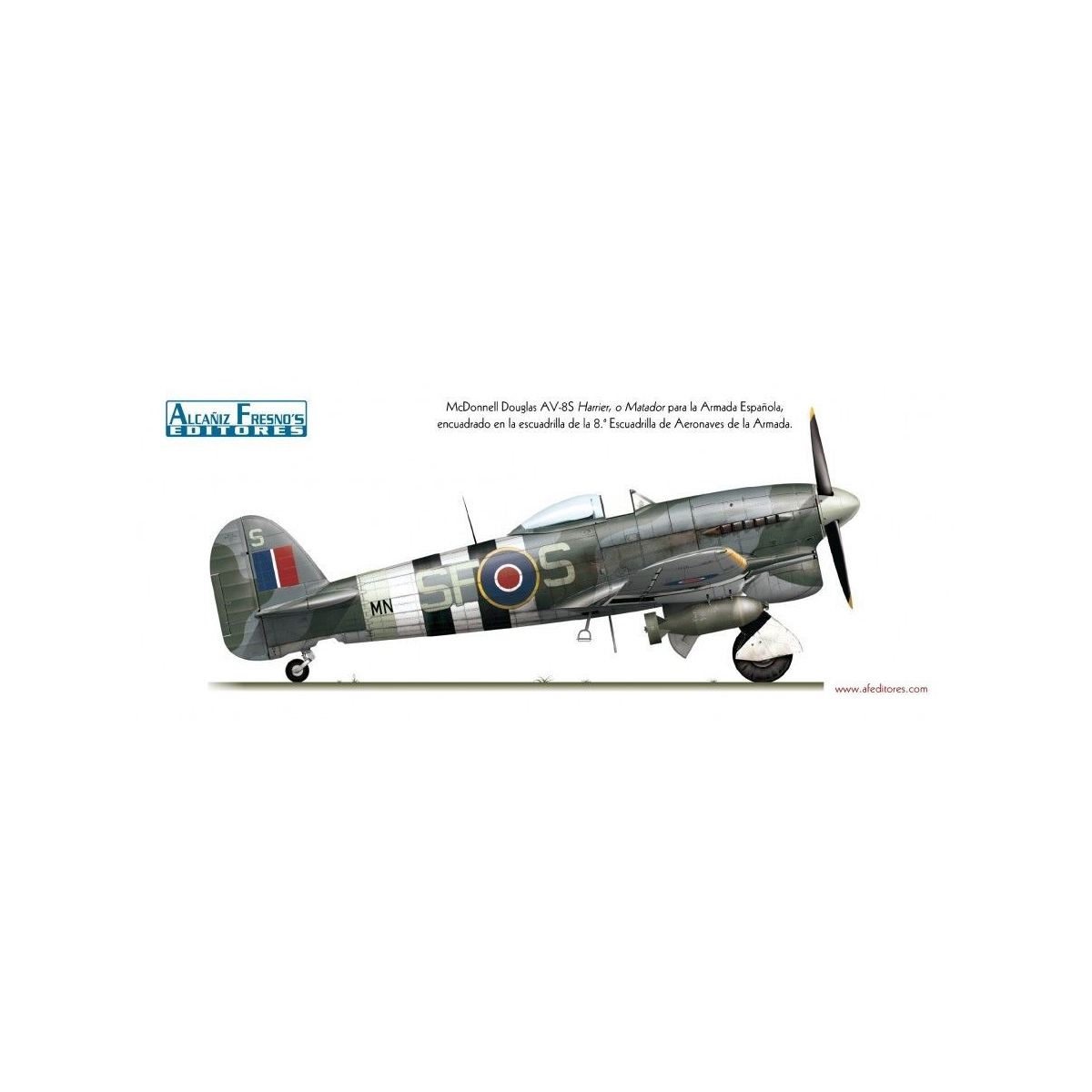 Hawker Typhoom Mk.lb Profile Poster Airplane Posters  BuckerBook €1.50 