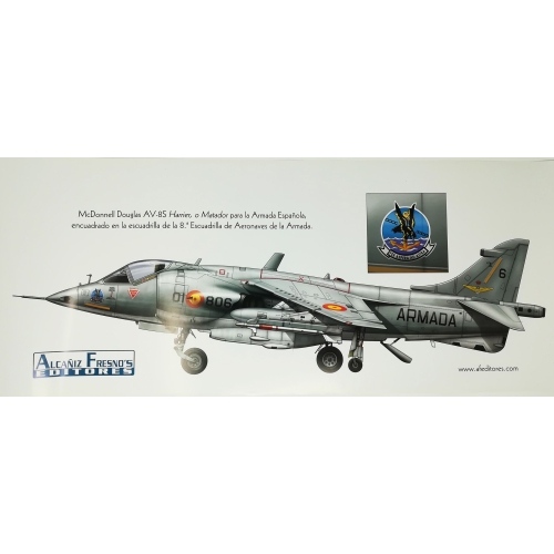 McDonnell Douglas AV-8S Harrier Profile Poster