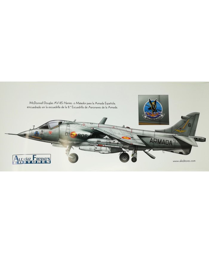 Poster Perfil McDonnell Douglas AV-8S Harrier POSTER.HARRIER  Inicio