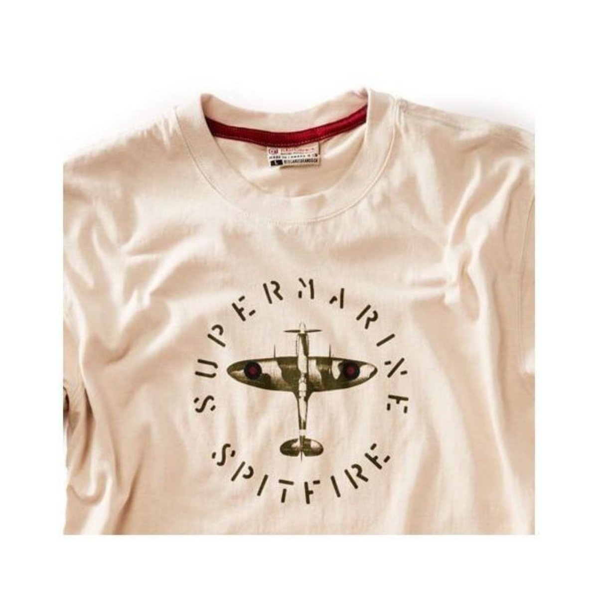 Camiseta Spitfire M-SST-SPITFIRE-SE-MD RED CANOE Camisetas Aviación