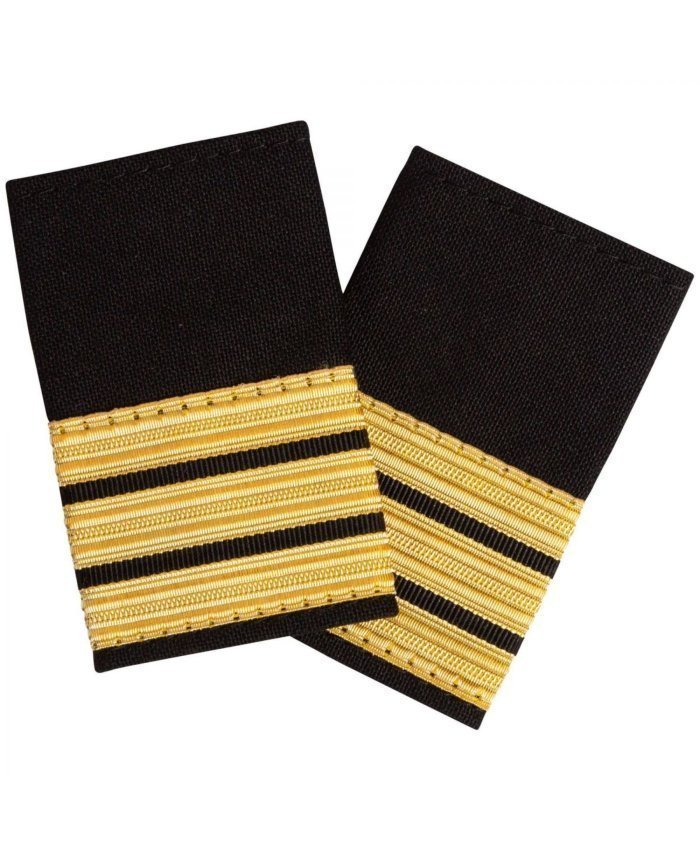 Galones de Piloto 3 Barras Doradas GAL.3.DOR BuckerBook Premium Galones de Piloto
