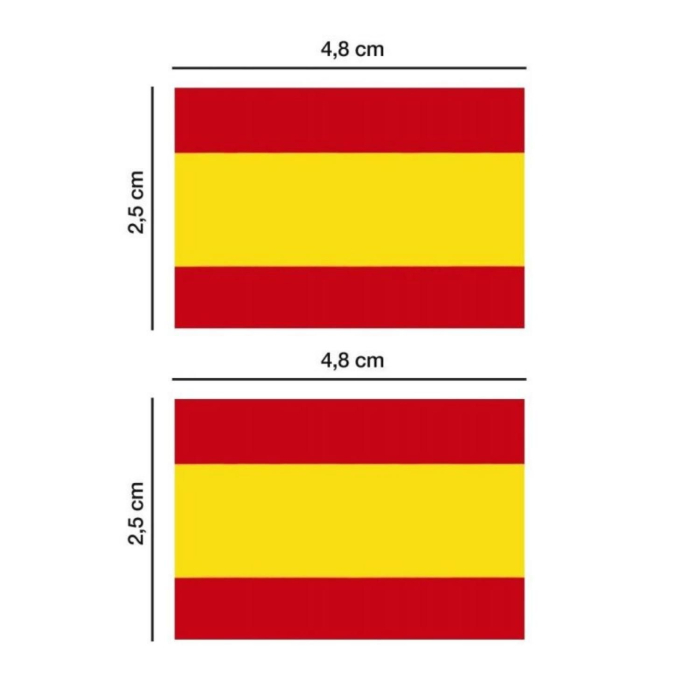 Pegatina Bandera Rectangular 5cm Aviation Stickers  BuckerBook €2.00 