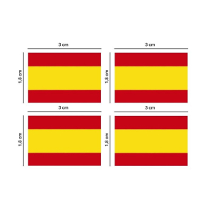 Rectangular Flag Sticker 3cm