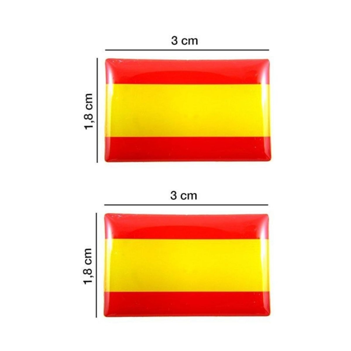 Pegatina Bandera Rectangular Relieve 3cm E75  Pegatinas Aviación