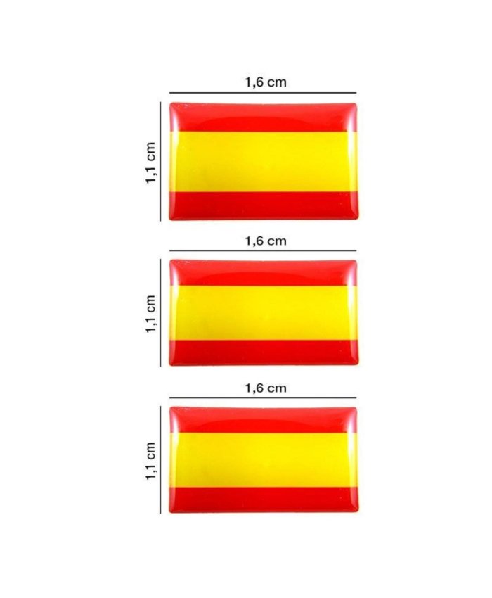 Pegatina Bandera Rectangular Relieve 1,5cm E71  Pegatinas Aviación