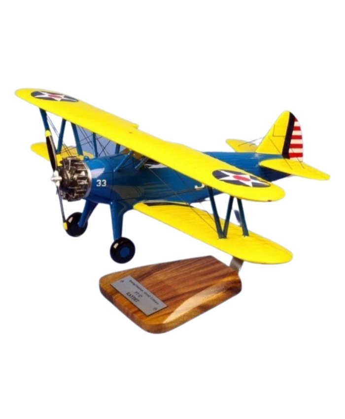 Maqueta Boeing PT-17 Stearman "Kaydet" US ARMY 1/25 VF145  Maquetas Decoración