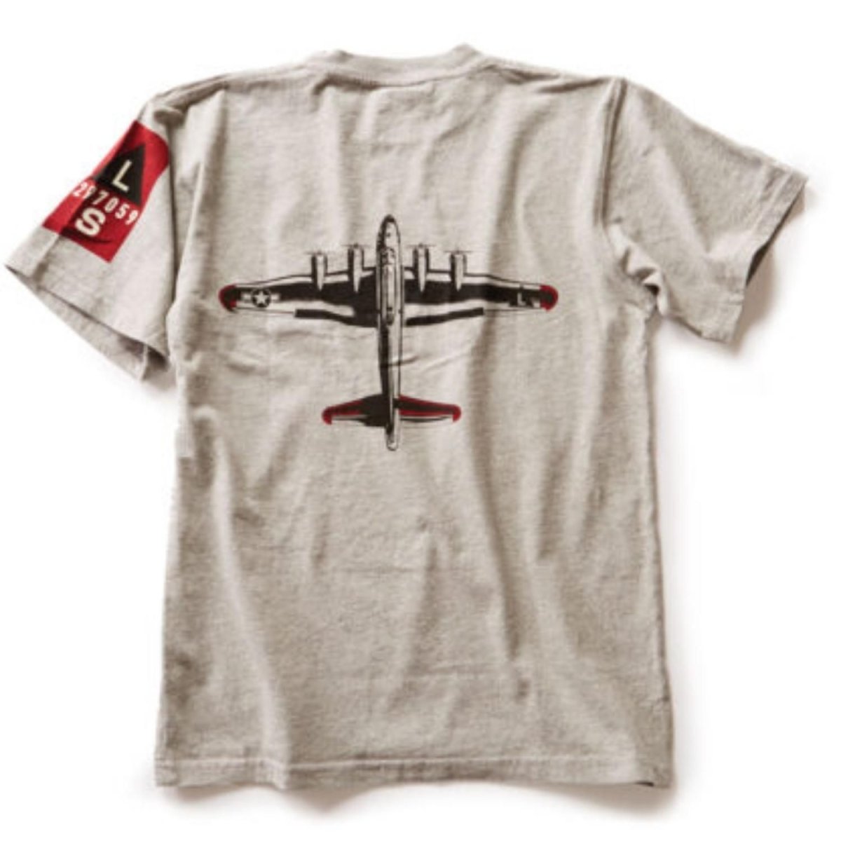 Camiseta B17 Manga Corta M-SST-B17CA-GY-MD RED CANOE Camisetas Aviación
