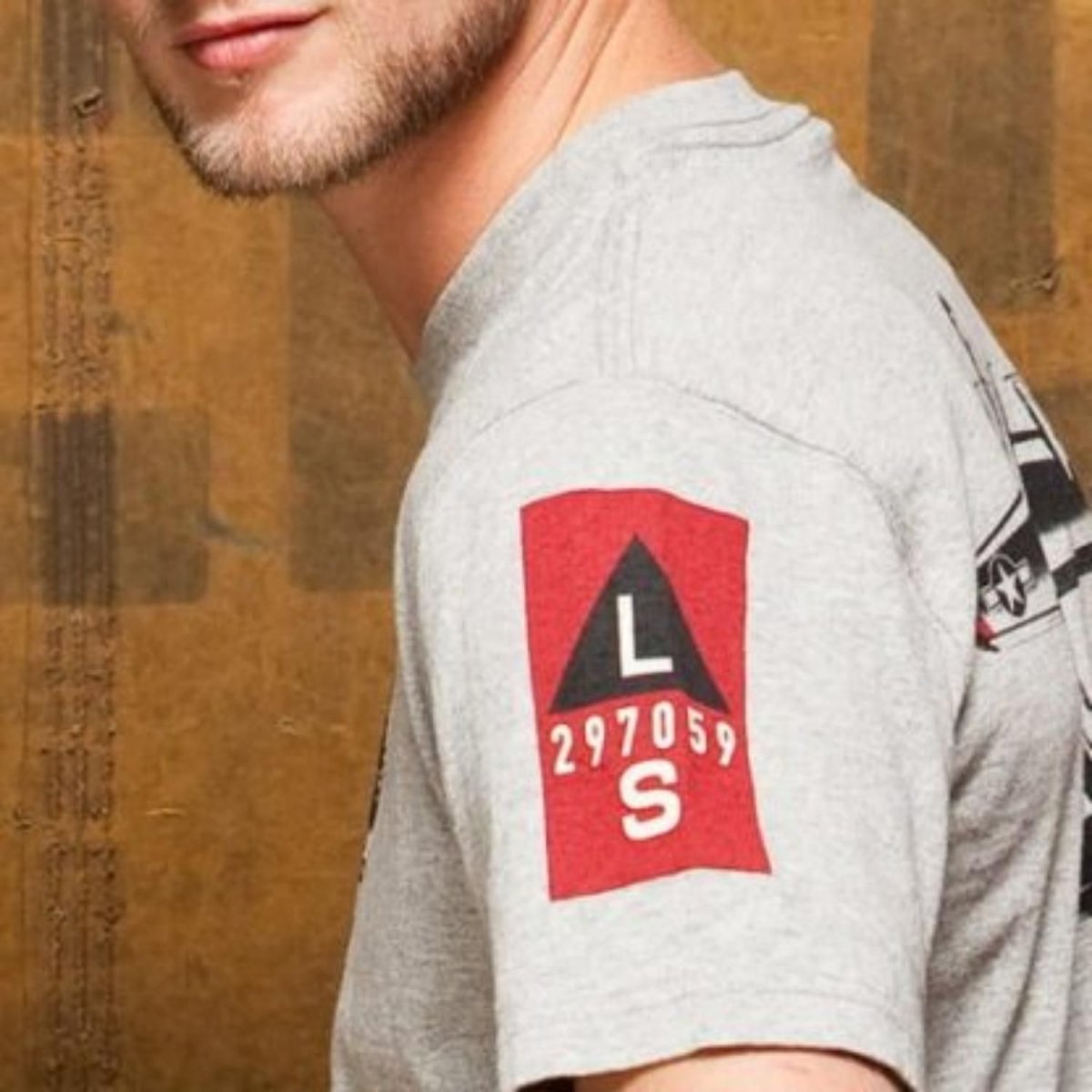 Camiseta B17 Manga Corta M-SST-B17CA-GY-MD RED CANOE Camisetas Aviación