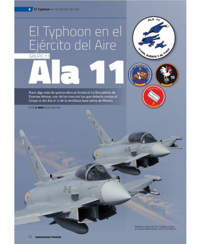 MONOGRÁFICO EUROFIGHTER TYPHOON AVIÓN REVUE 8413042770756  Monographs