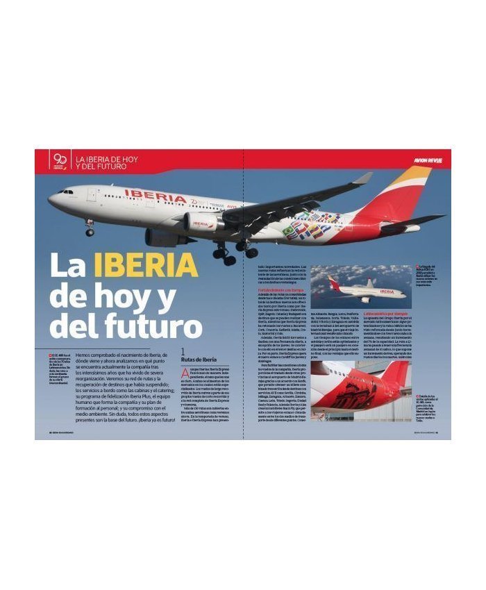 MONOGRÁFICO IBERIA, PASADO, PRESENTE Y FUTURO AVIÓN REVUE 8413042674931  Monográficos
