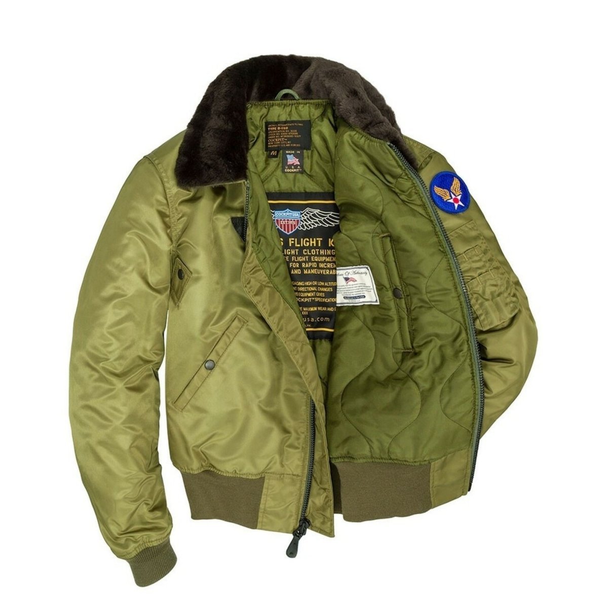 Cazadora Cockpit B-15 Nylon Bomber Z2213 Cockpit USA Cazadora de Piloto Hombre