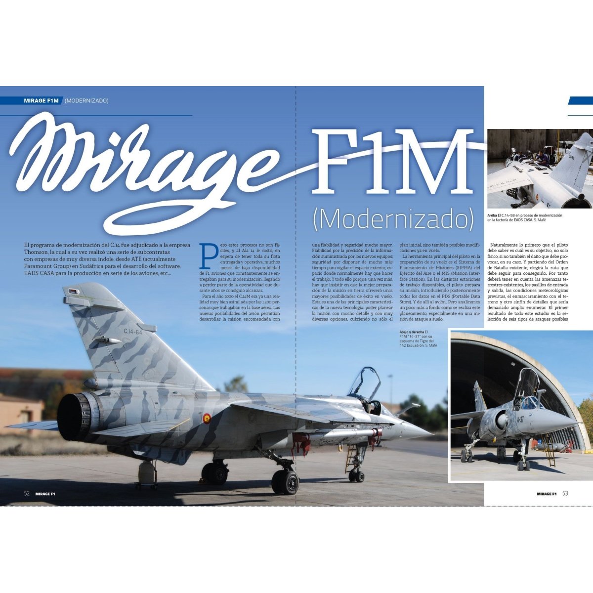 MONOGRÁFICO MIRAGE F1 AVIÓN REVUE 8413042807865  Monographs