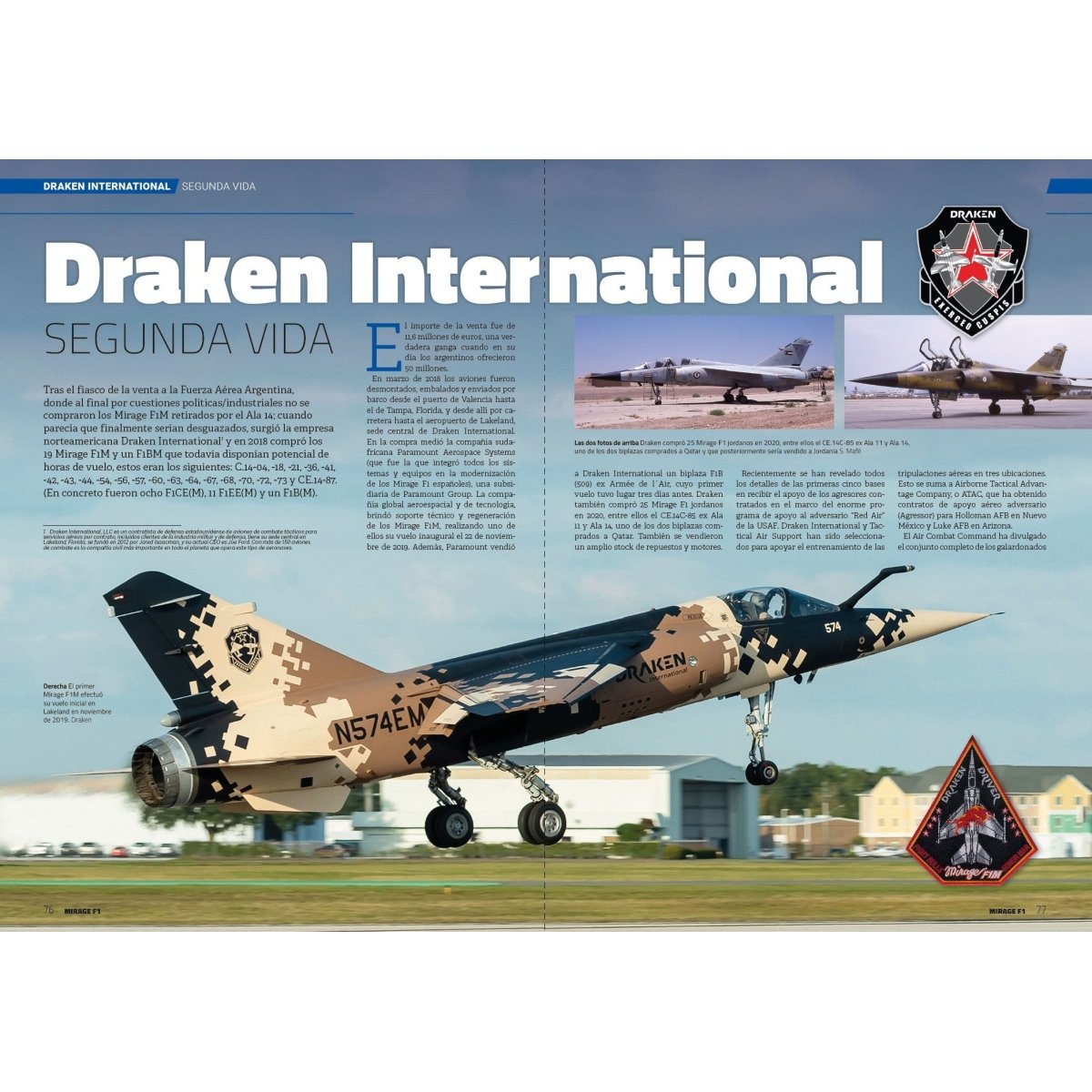MONOGRÁFICO MIRAGE F1 AVIÓN REVUE 8413042807865  Monographs
