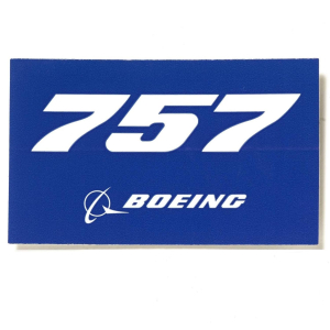 Boeing B757 Blue Sticker