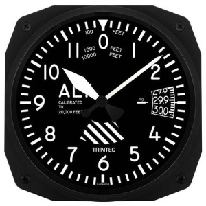 Reloj de Pared 10" Altímetro