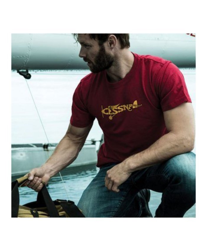 Camiseta Cessna M-SST-CEPL-CA-HR-MD RED CANOE Camisetas Aviación