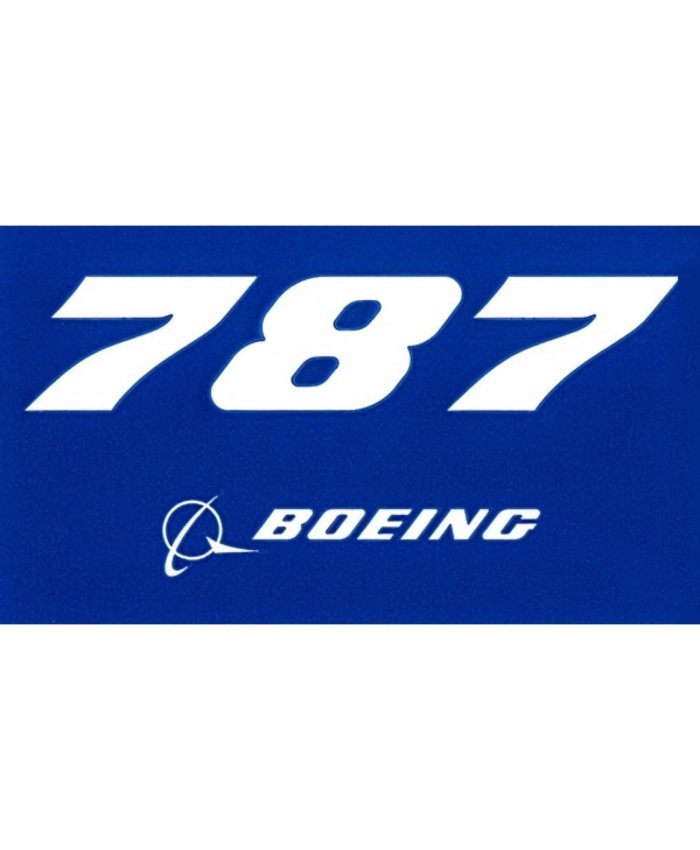 Pegatina Boeing B787 Azul 585085030010 Boeing Pegatinas Aviación