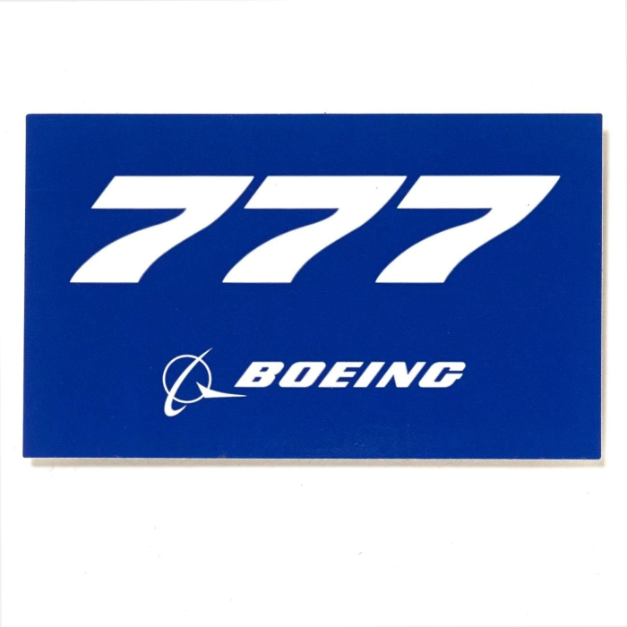 Boeing B777 Blue Sticker Aviation Stickers  BuckerBook €2.50 Boeing