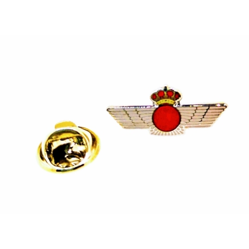 Silver Spanish Air Force Emblem Pin