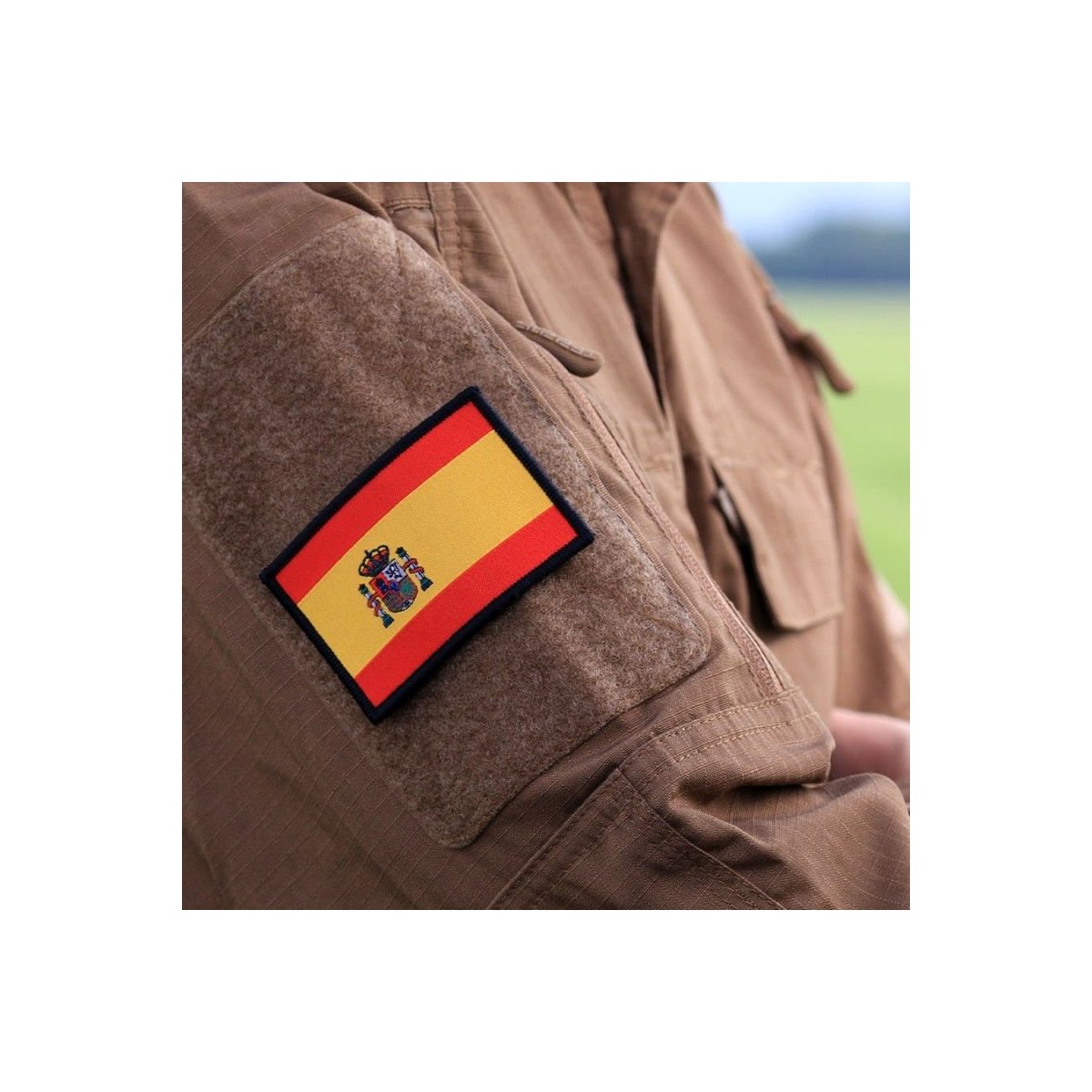 Parche Bordado Bandera de España con Velcro 10012  Parches Aviación