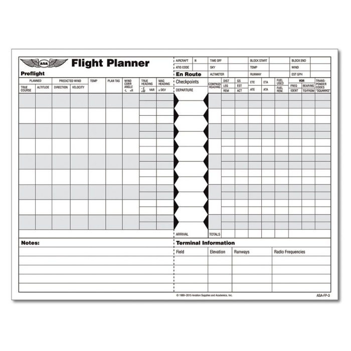 Flight Planner Pad ASA Logbooks / Diarios de Vuelo  BuckerBook 5,95 € ASA