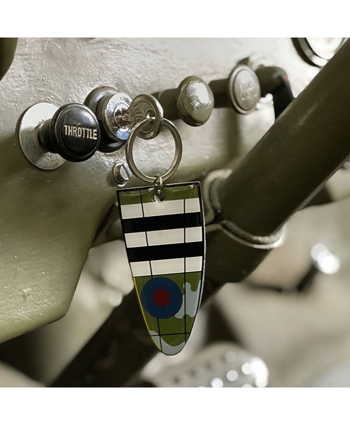 Spitfire Wing Metal Keyring LLAV.METAL.SPITFIRE Fostex Military Keyrings