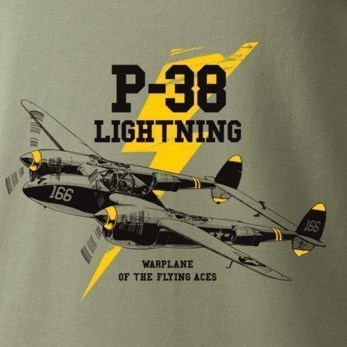 Camiseta P-38 Lightning CAM.P-38 A O F P Camisetas Aviación 2